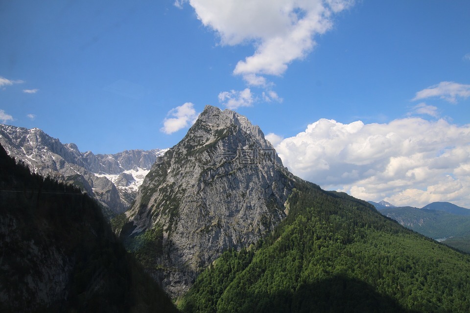 山,旅行,garmisch