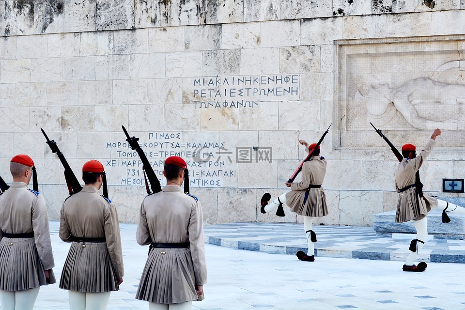 卫兵换岗的仪式,希腊议会,雅典