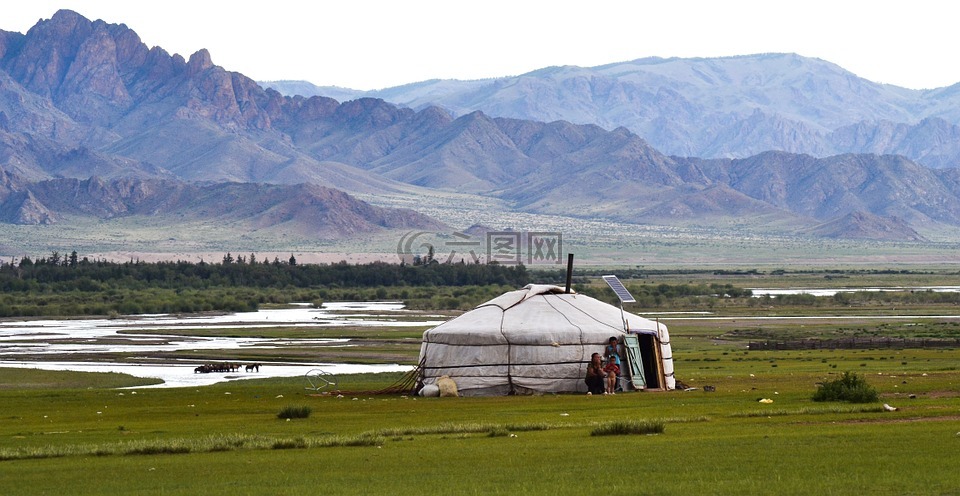 蒙古包,蒙古,草原