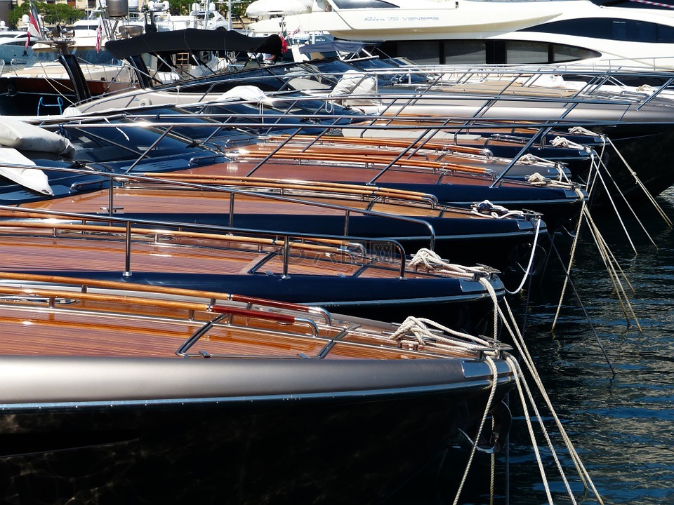 船,游艇,碇泊处