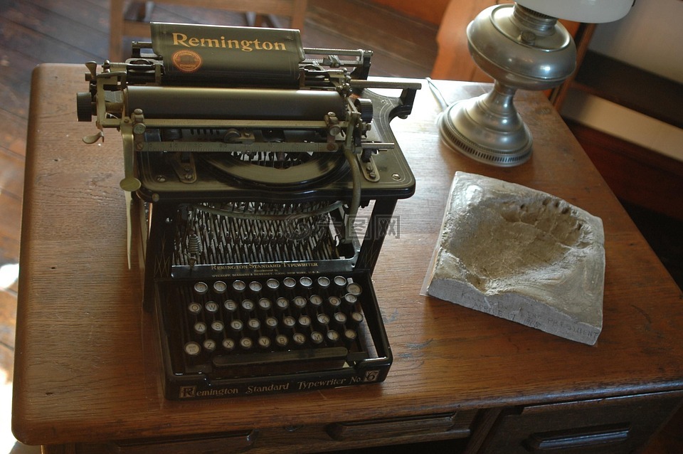打字机,雷明顿,古董