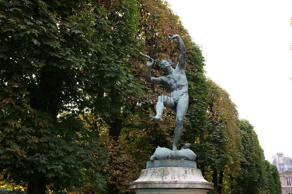 卢森堡公园,卢森堡,雕塑
