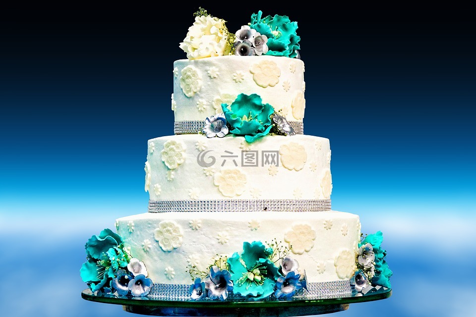 婚礼,蛋糕,结婚