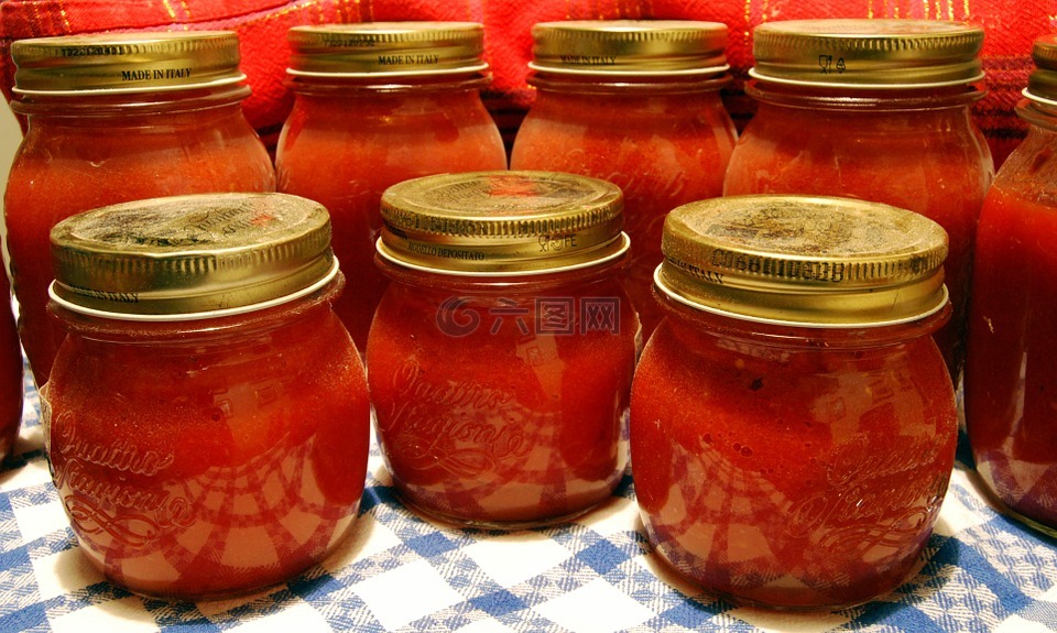 蜜饯,番茄,jar