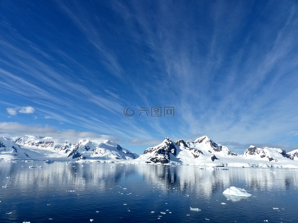南极洲,天堂湾,冷