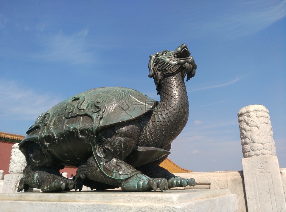 故宫,雕塑,中国