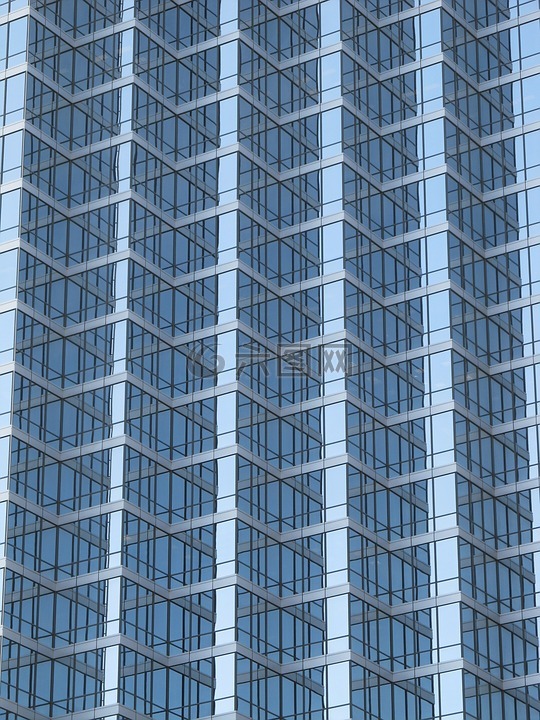 达拉斯,摩天楼,玻璃幕墙