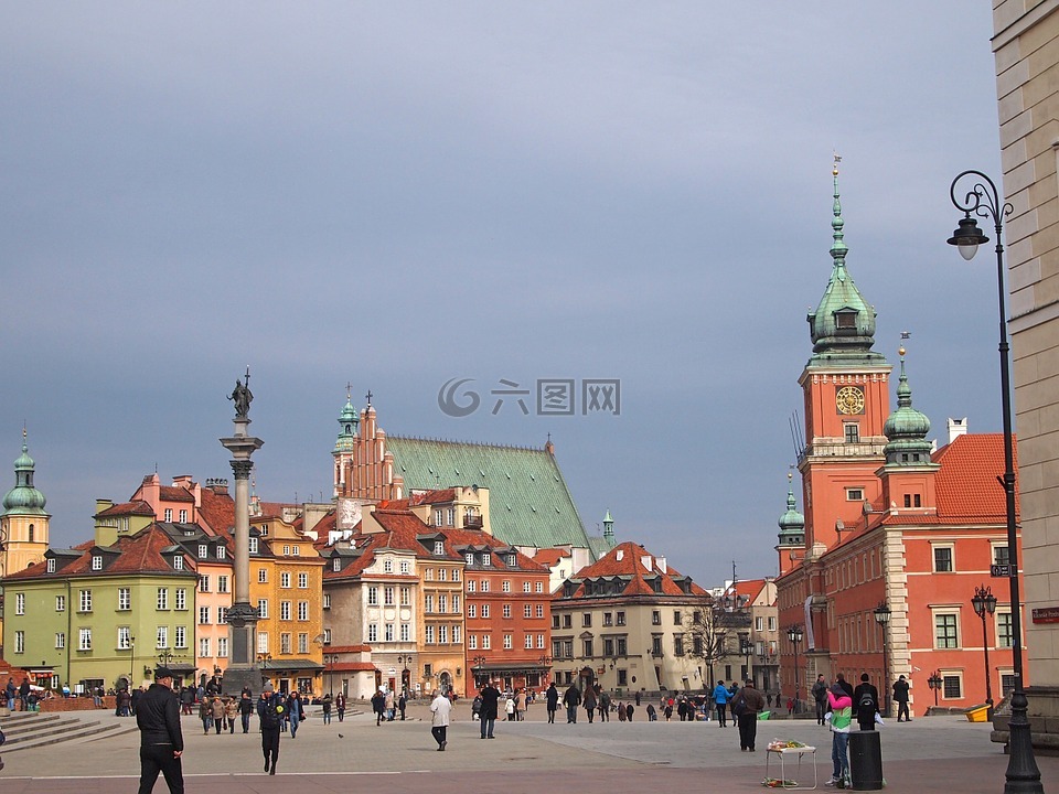 华沙,旧城,波兰