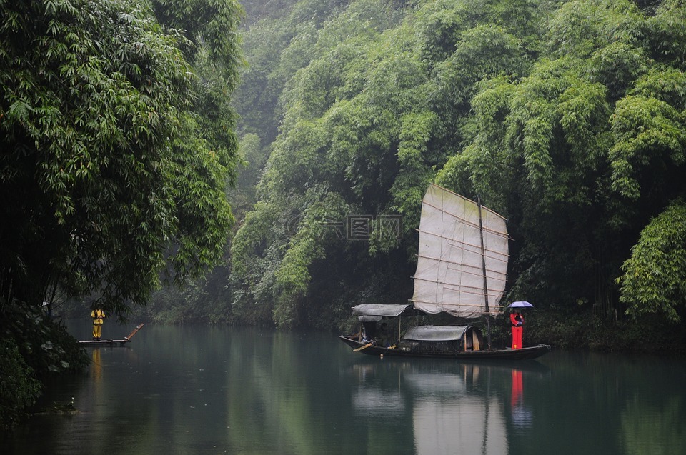 三峡,山水,中国