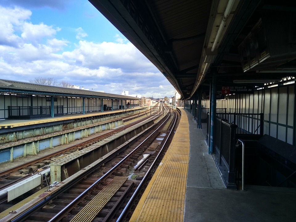 地铁,铁轨,曼哈顿