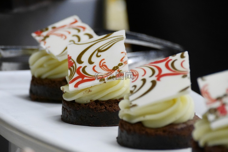 甜点,巧克力,热量炸弹