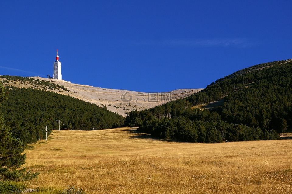 旺图山,山,天空