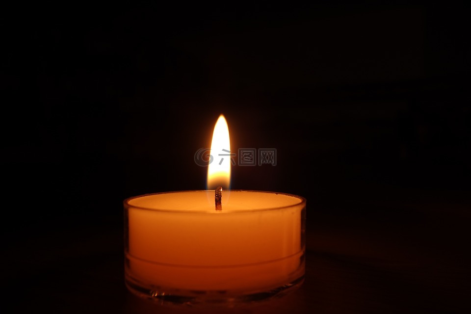 蜡烛,烛火,光