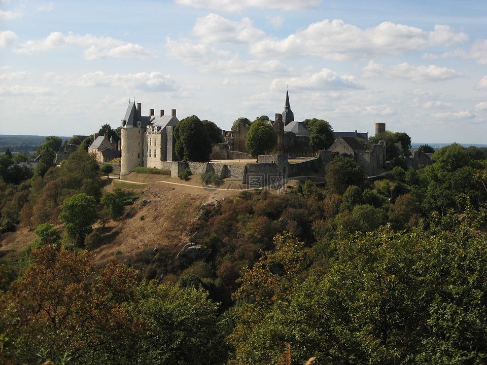 城堡,景观,sainte-苏珊