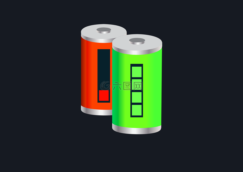 电池,充电,矢量