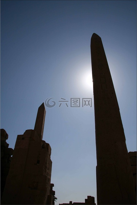 埃及,卡纳克神庙,方尖碑