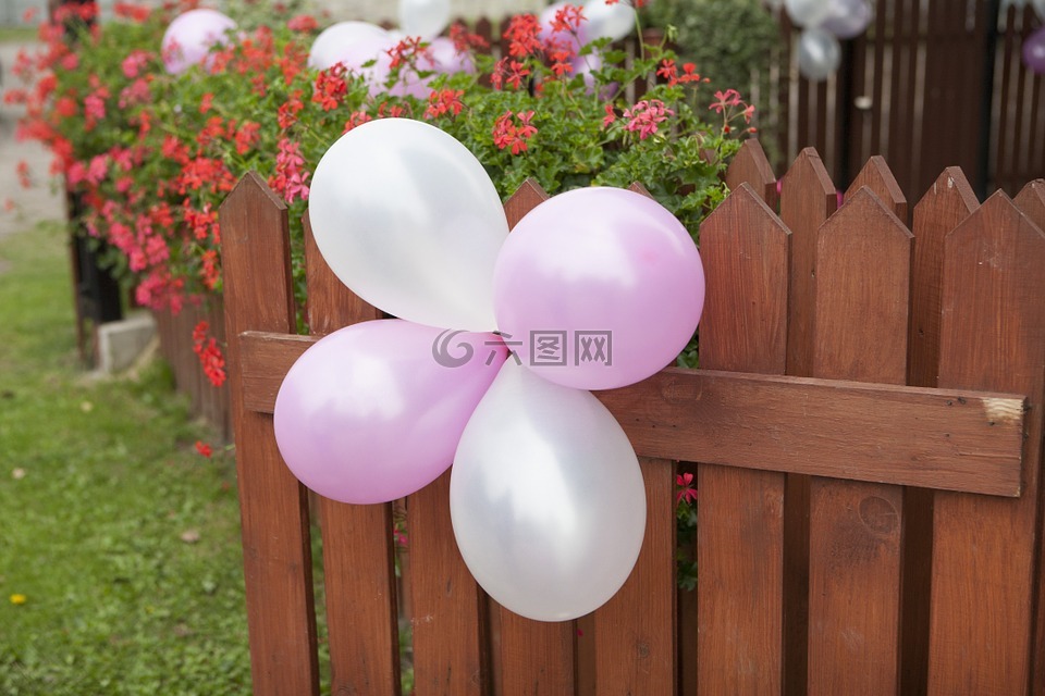 婚礼,气球,饰品