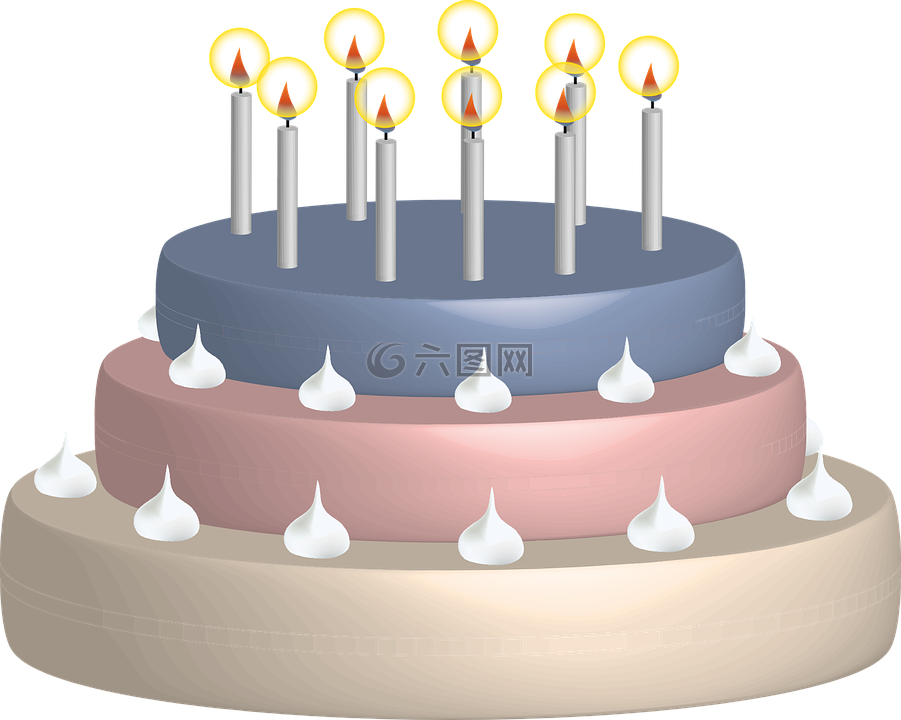 生日蛋糕,蜡烛,生日