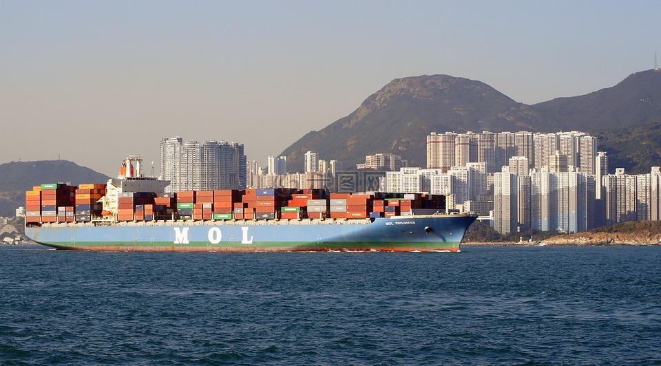 运输,集装箱船,香港特别行政区