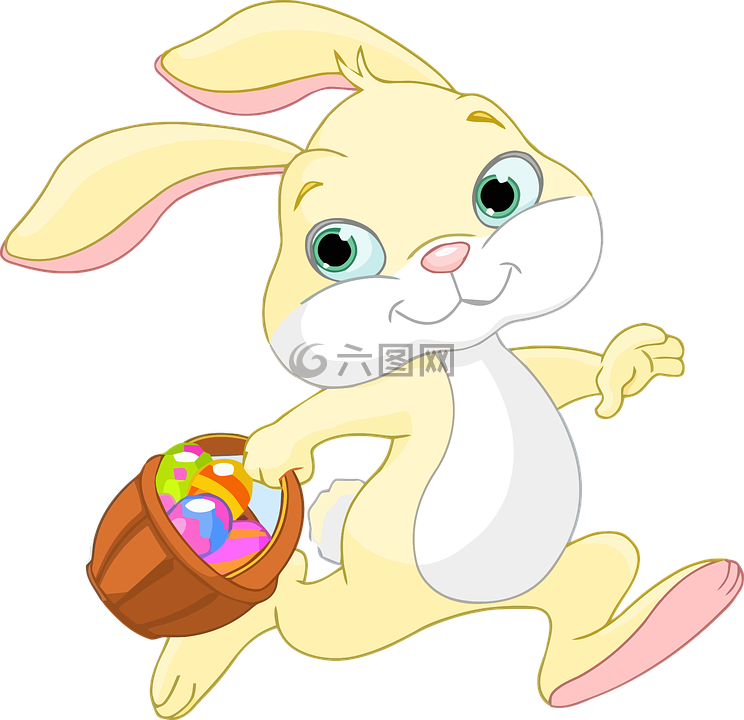复活节,兔子,兔
