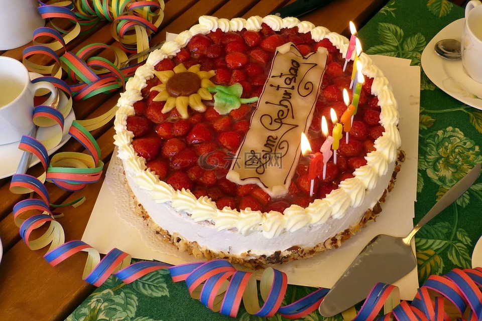 生日表,生日蛋糕,草莓蛋糕