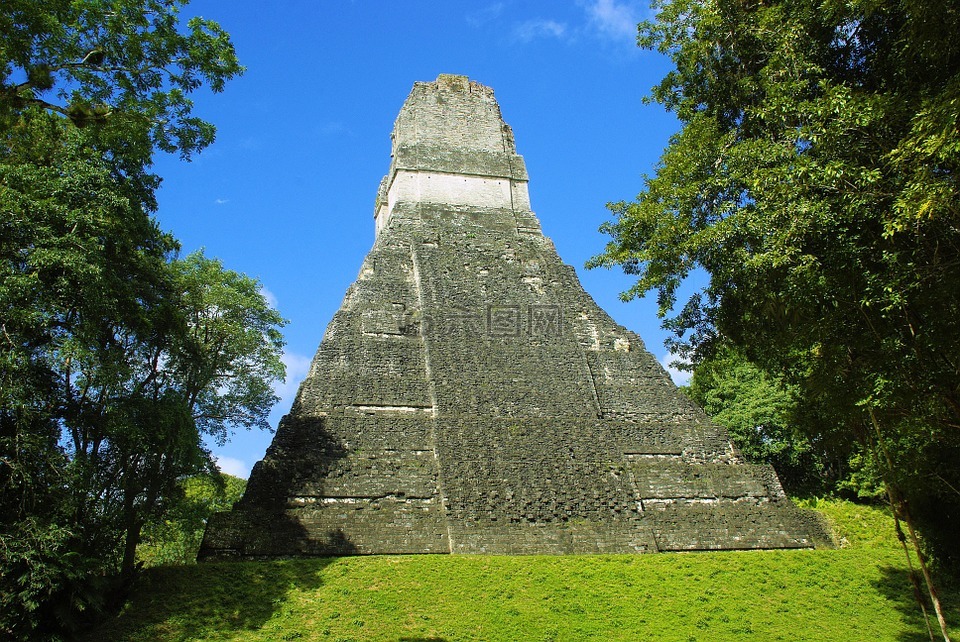 蒂卡尔,金字塔,玛雅人