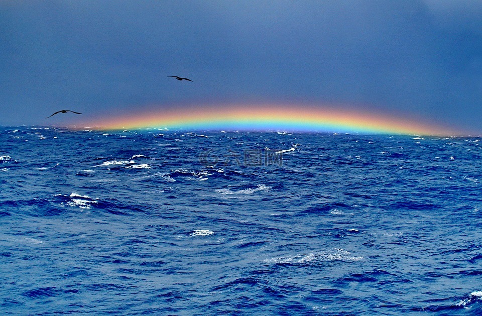 百慕大三角形,彩虹,海洋