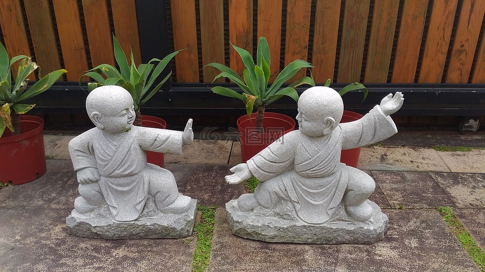 小沙彌,石雕,佛教