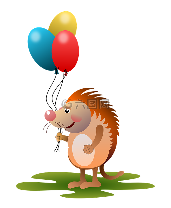 豪猪,动物,气球