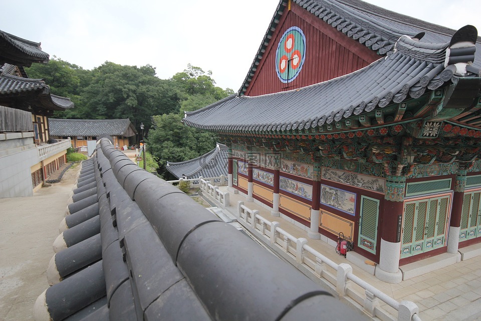 一年的问候,寺,寺庙建筑