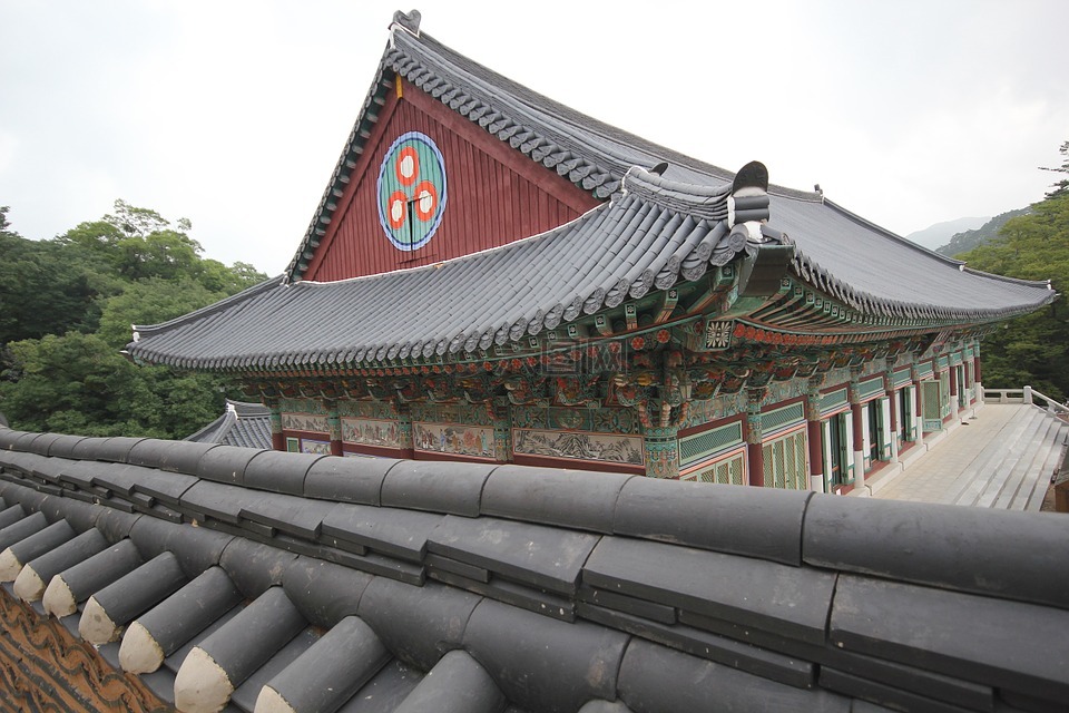 一年的问候,寺,寺庙建筑