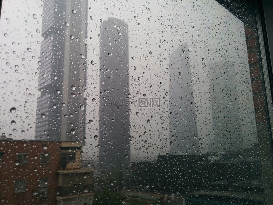 雨,滴,城市