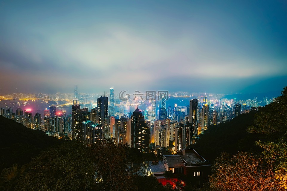 香港,城市,市容