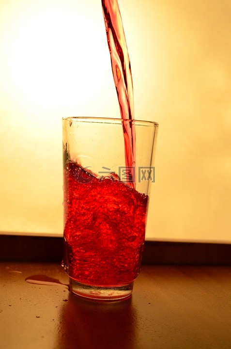 液体,红色,果汁