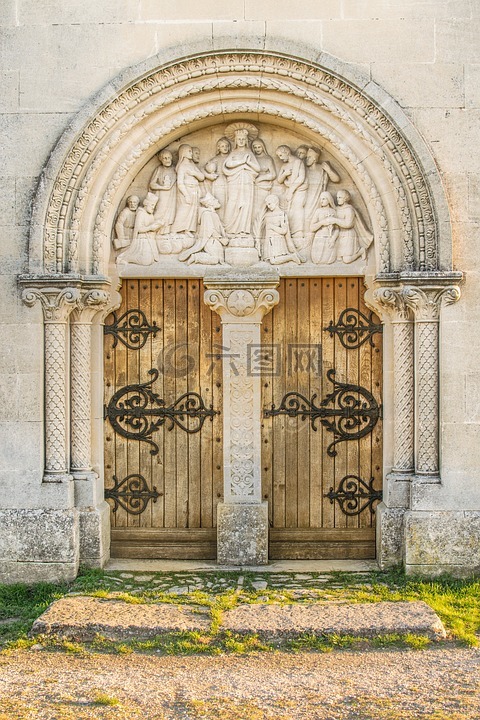 门,城堡,皮埃尔 ·