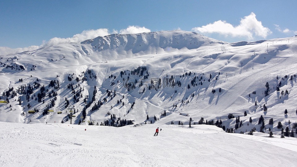 高山,奥地利,高山滑雪