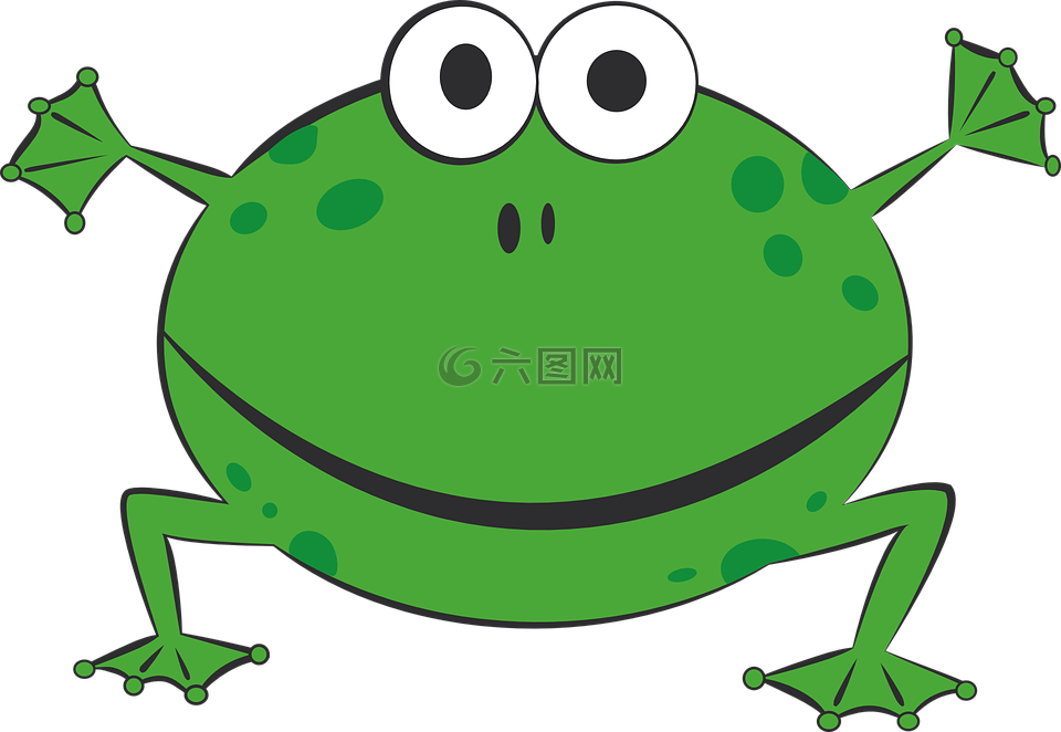 青蛙,绿色,两栖类动物