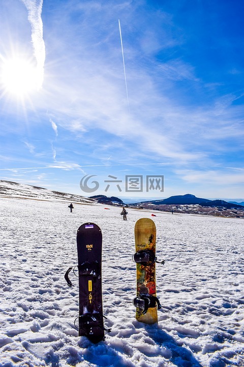 单板滑雪,滑雪,冬天