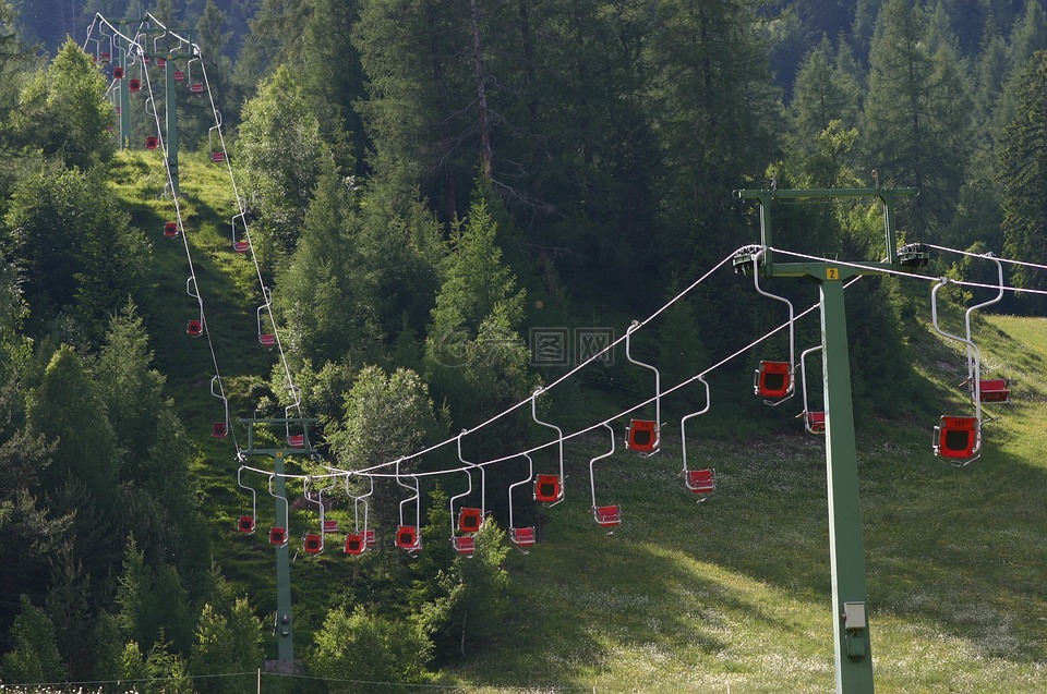 升降椅,电梯,滑雪缆车