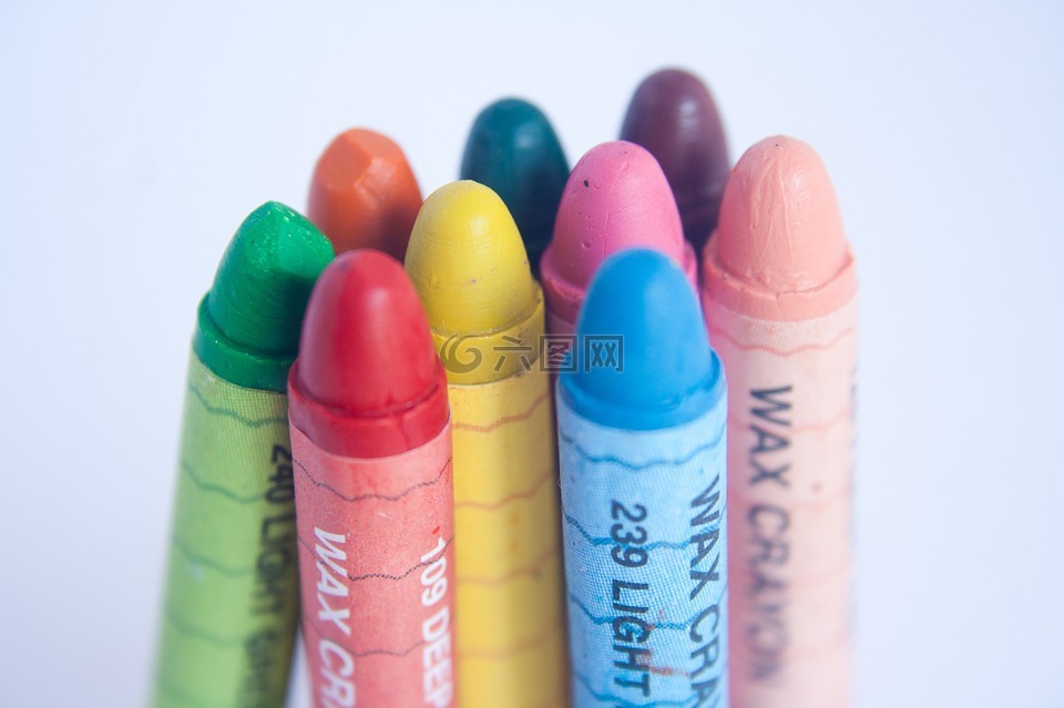 蜡笔,谱,颜色