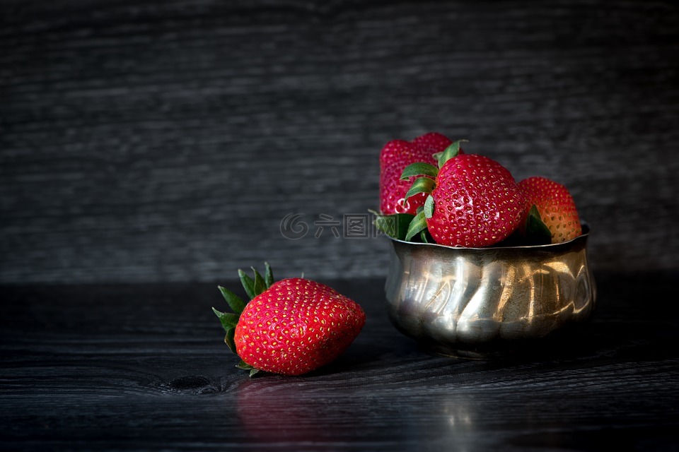 草莓,红色,美味