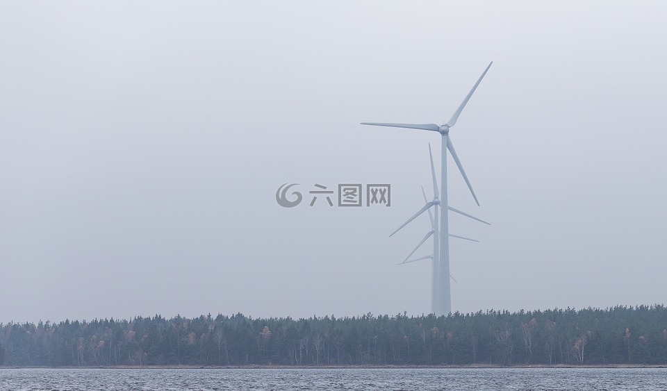 风车,可再生能源,权力