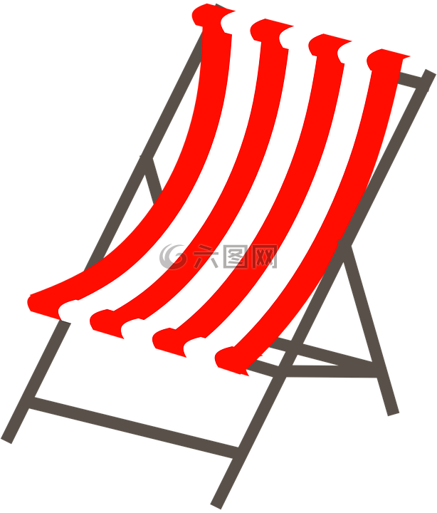 躺椅,假期,海滩