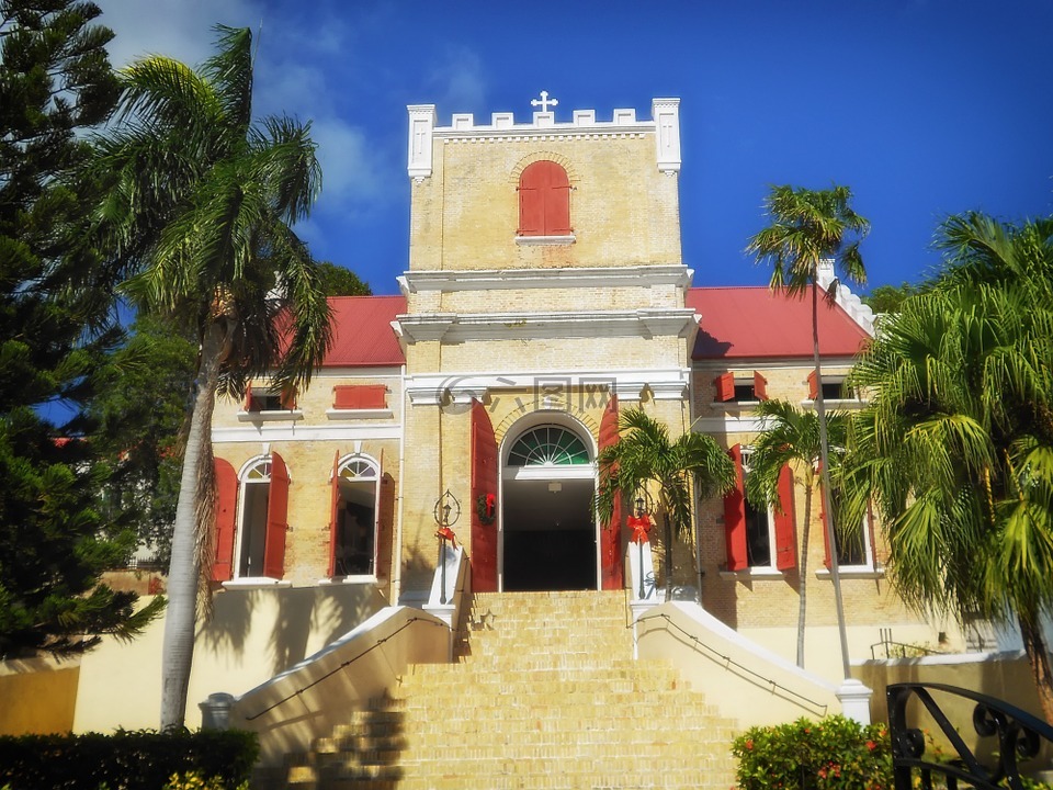 圣托马斯,美属维尔京群岛,教堂