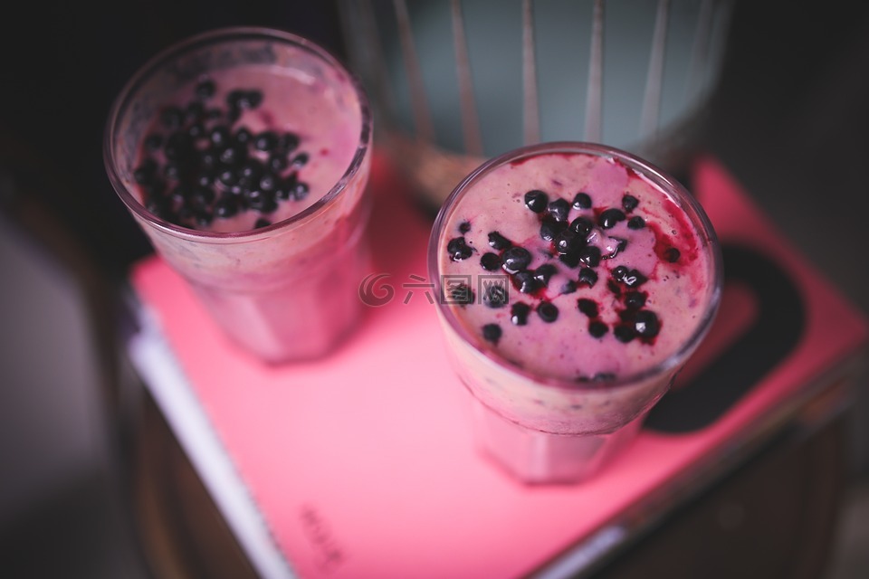 蓝莓,酸奶,健康