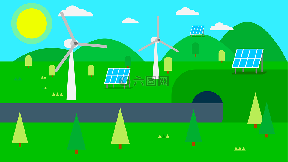 能源,太阳能电池板,可再生能源