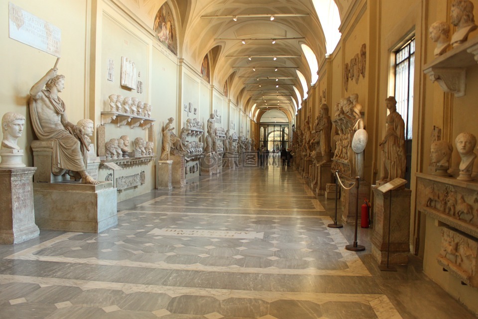 博物馆,梵蒂冈,罗马