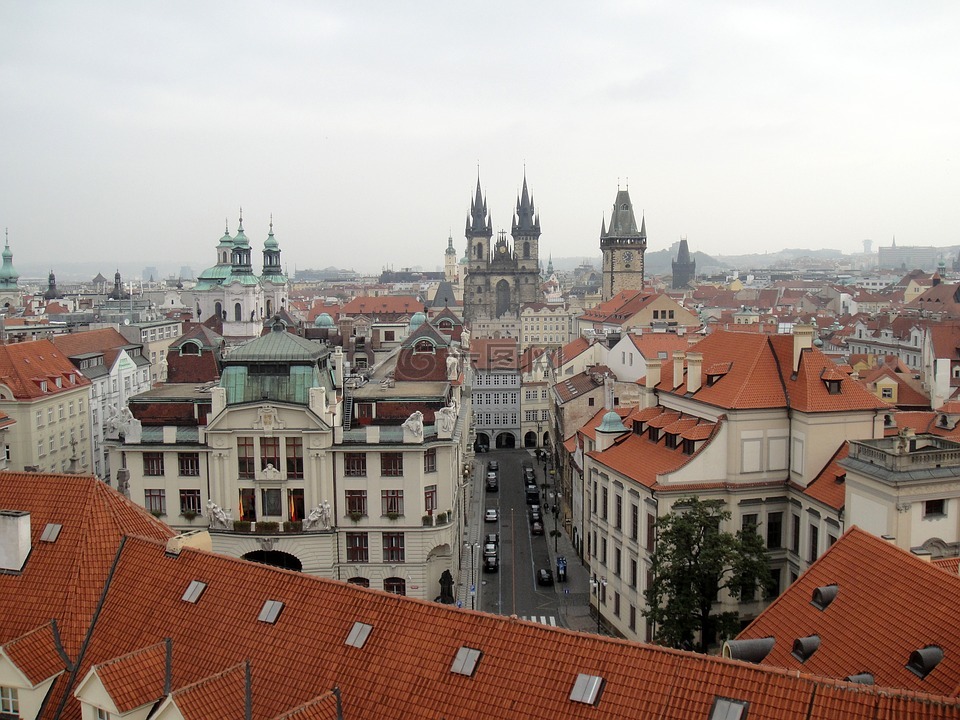 布拉格,城市,古老的小镇