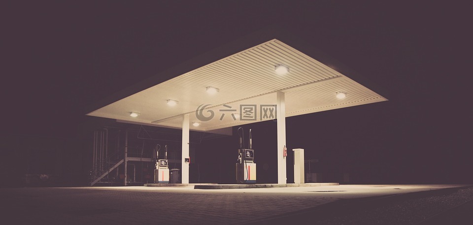加油站,夜深人静的时候,燃料