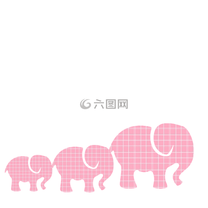粉红色的大象,婴儿大象,大象